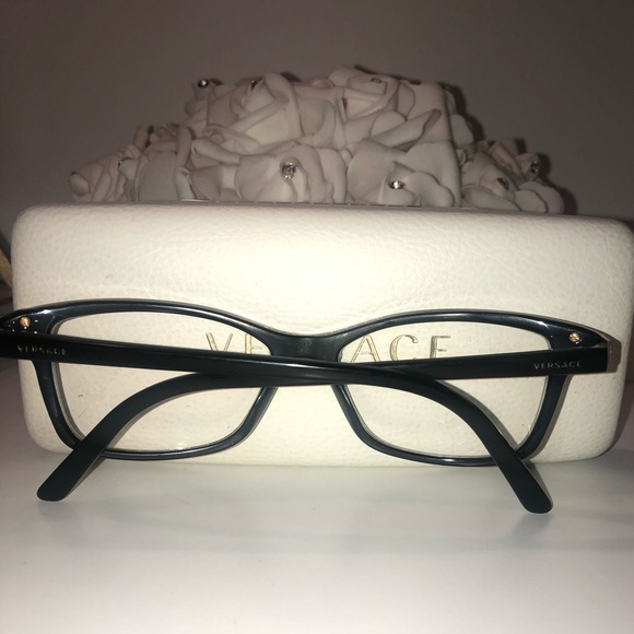Authentic Versace Eyeglasses + Case - Picture 4 of 16